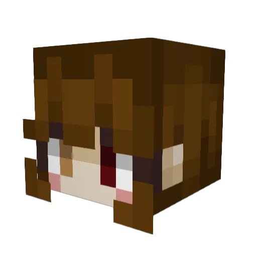 kelepiccool Minecraft avatar head, 3D render