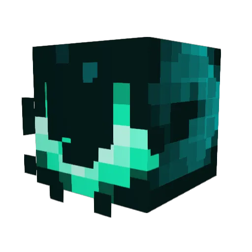 keleptose Minecraft avatar head, 3D render