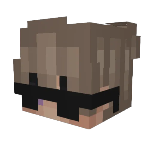 kelevin Minecraft avatar head, 3D render