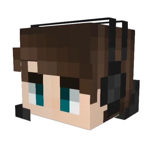 kelexander Minecraft avatar head, 3D render