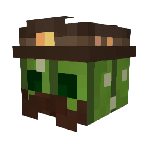 kellenzio Minecraft avatar head, 3D render