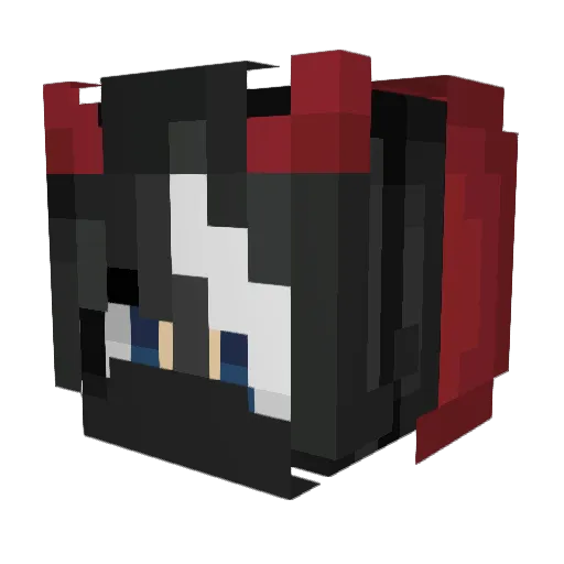 keller01 Minecraft avatar head, 3D render
