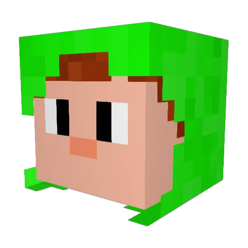 kellevil Minecraft avatar head, 3D render