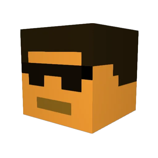 kellis99 Minecraft avatar head, 3D render