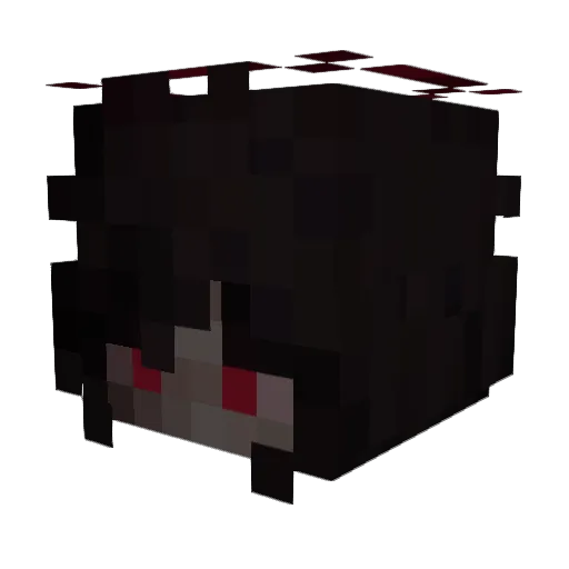 kelllu Minecraft avatar head, 3D render