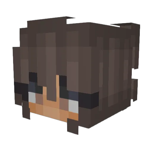 kellurs Minecraft avatar head, 3D render