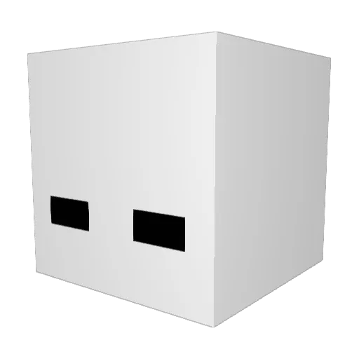 kelluu_ Minecraft avatar head, 3D render