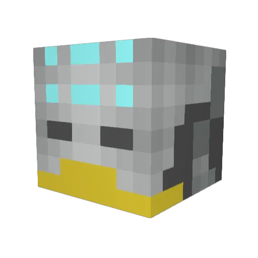 kelly0420 Minecraft avatar head, 3D render