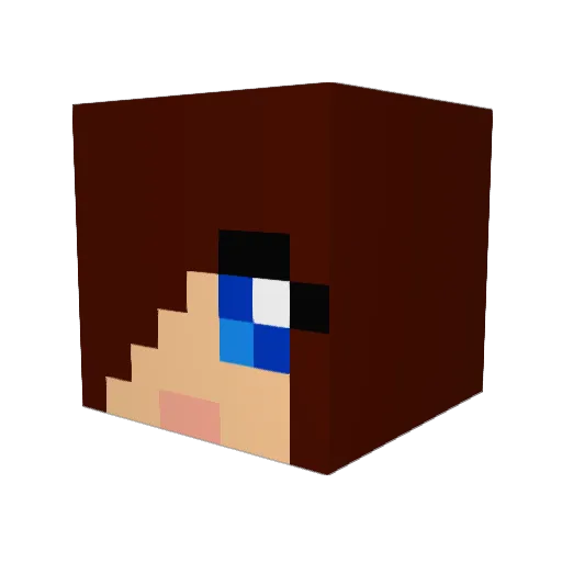 kelly1455 Minecraft avatar head, 3D render