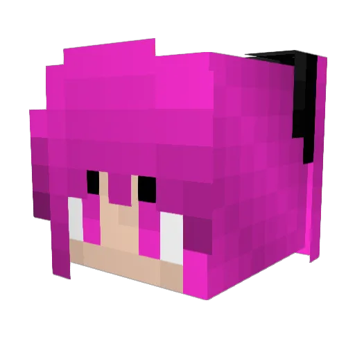 kellycat Minecraft avatar head, 3D render