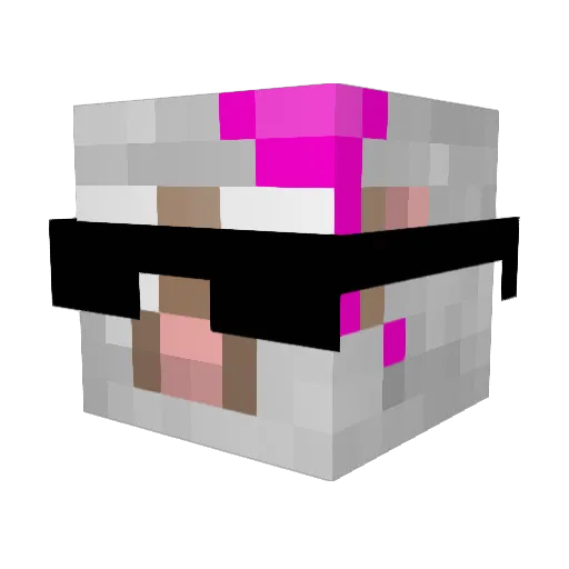 kellycindy Minecraft avatar head, 3D render