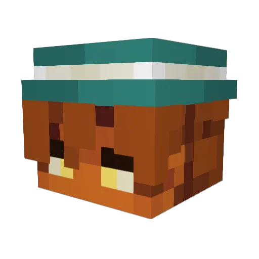 kellyrii Minecraft avatar head, 3D render