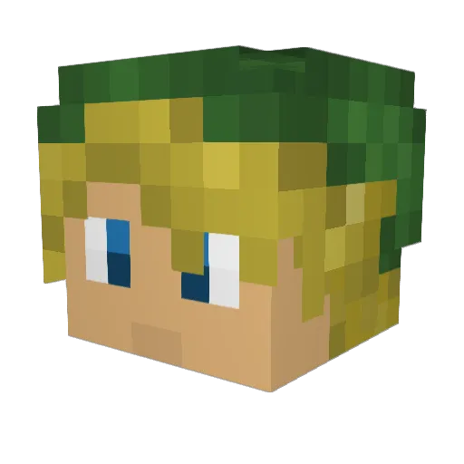 kelmax54 Minecraft avatar head, 3D render