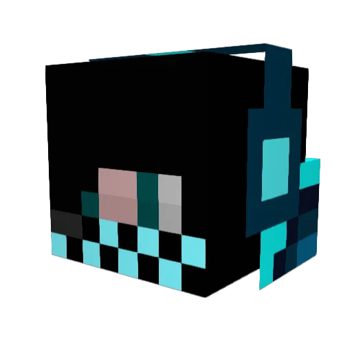 kelmonti Minecraft avatar head, 3D render