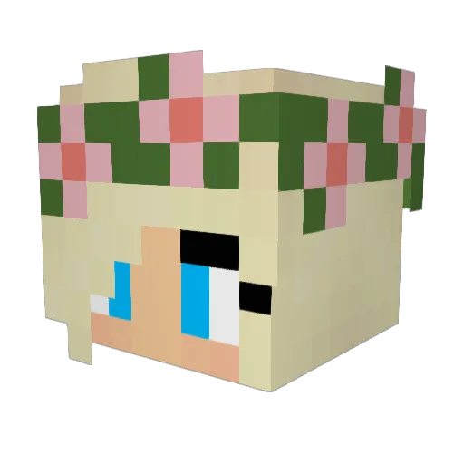 kelmscott101 Minecraft avatar head, 3D render