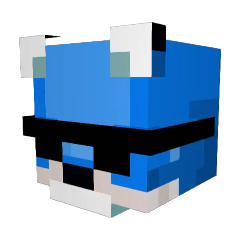kelograph Minecraft avatar head, 3D render