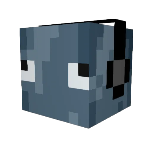 kelopsia Minecraft avatar head, 3D render