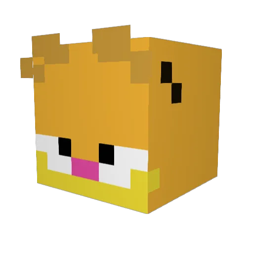 kelsbooty Minecraft avatar head, 3D render