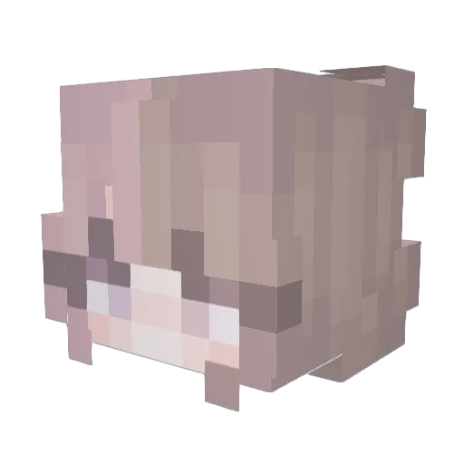 kelsemi Minecraft avatar head, 3D render
