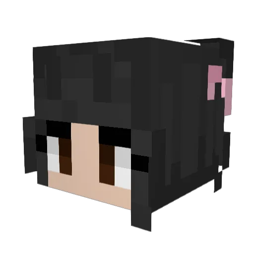 kelseycf Minecraft avatar head, 3D render