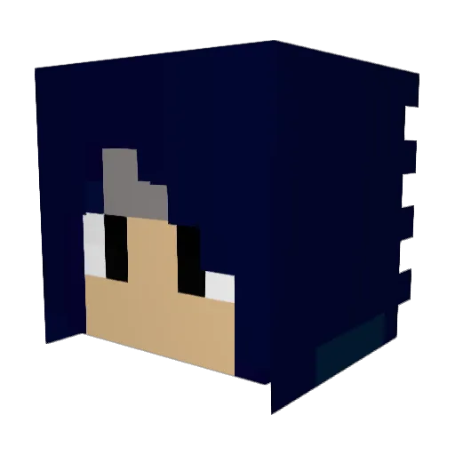 kelseydex Minecraft avatar head, 3D render