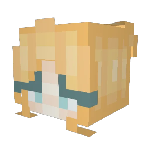 kelssmells Minecraft avatar head, 3D render