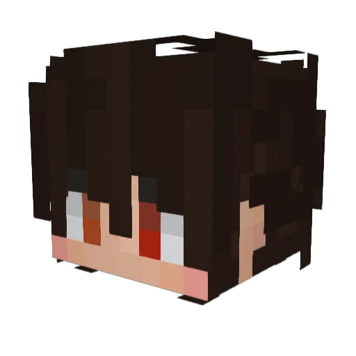 kelteq Minecraft avatar head, 3D render