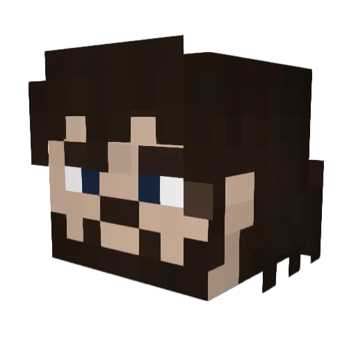 keltiberoi Minecraft avatar head, 3D render