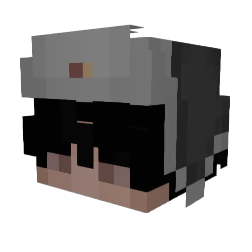 kelttsu Minecraft avatar head, 3D render