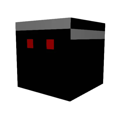 kelusk Minecraft avatar head, 3D render