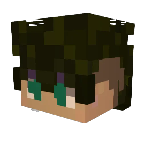 kelvinblonded Minecraft avatar head, 3D render