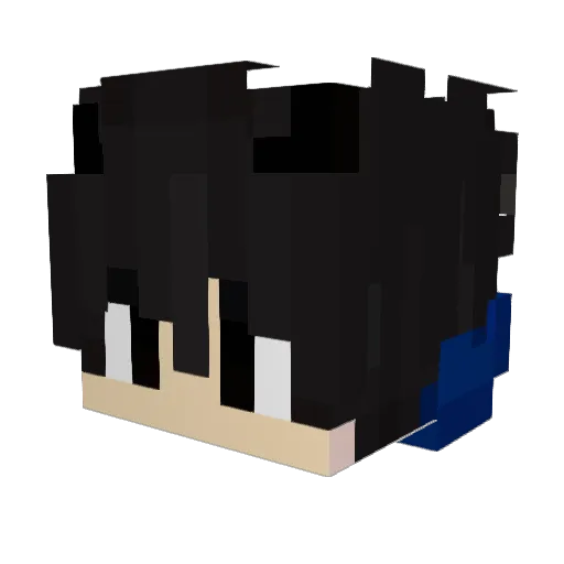 kelvio Minecraft avatar head, 3D render