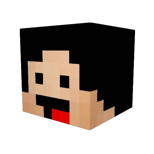 kelvntan Minecraft avatar head, 3D render