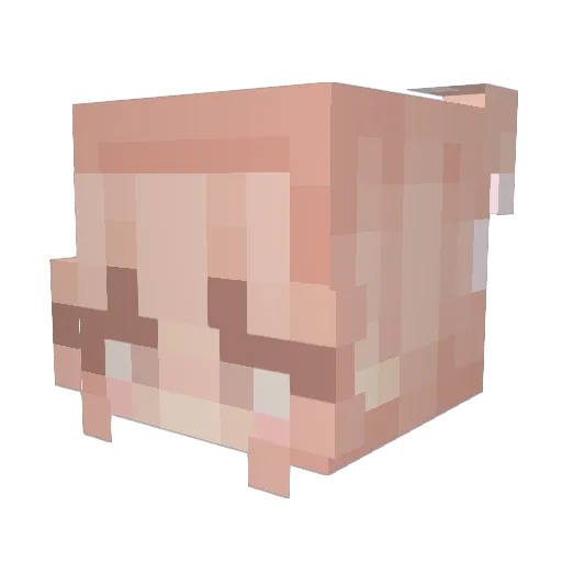 kelyon Minecraft avatar head, 3D render
