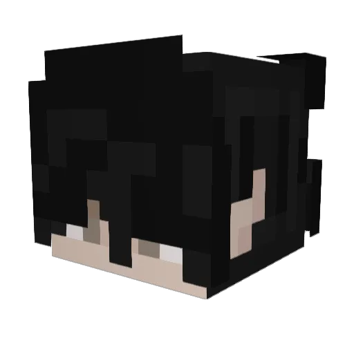 kembug Minecraft avatar head, 3D render
