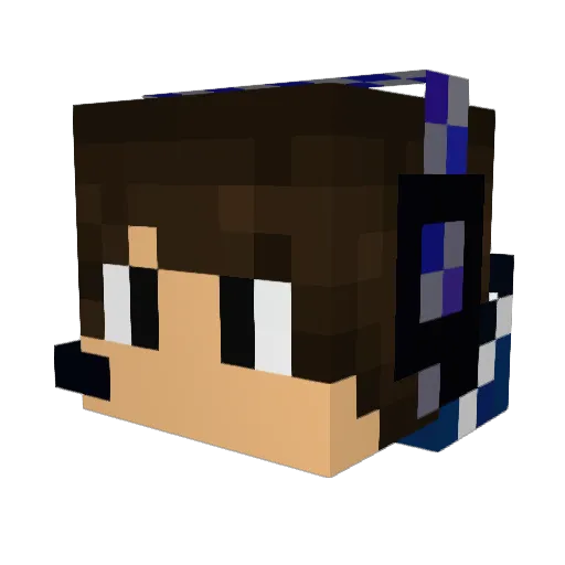 kemeal Minecraft avatar head, 3D render