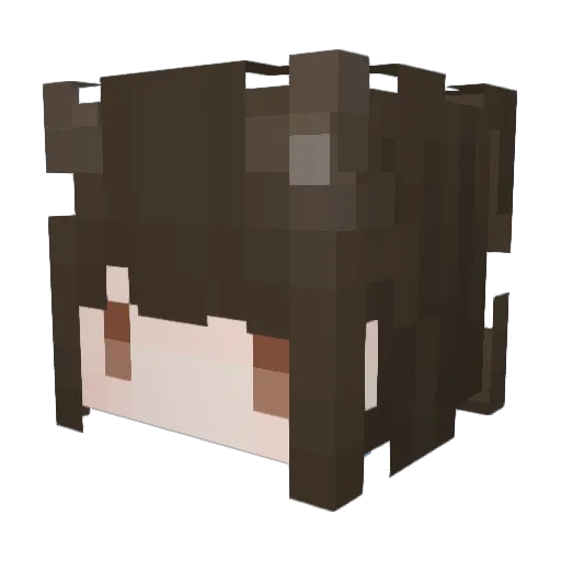 kemiamu Minecraft avatar head, 3D render
