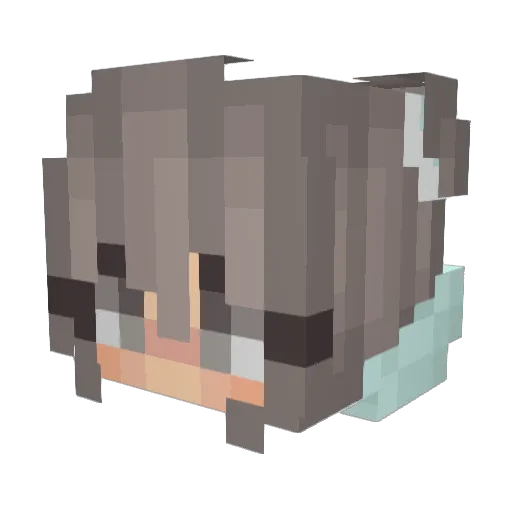 kemical_panu Minecraft avatar head, 3D render