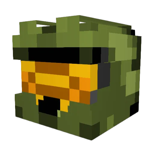 kemomek Minecraft avatar head, 3D render