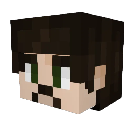 kemot484 Minecraft avatar head, 3D render