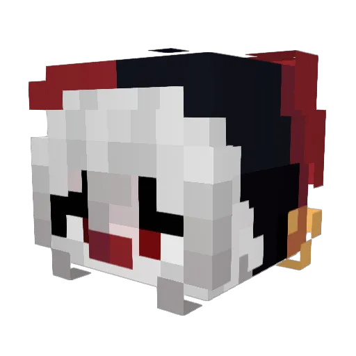 kemsdkk Minecraft avatar head, 3D render
