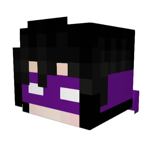 kemtaro Minecraft avatar head, 3D render