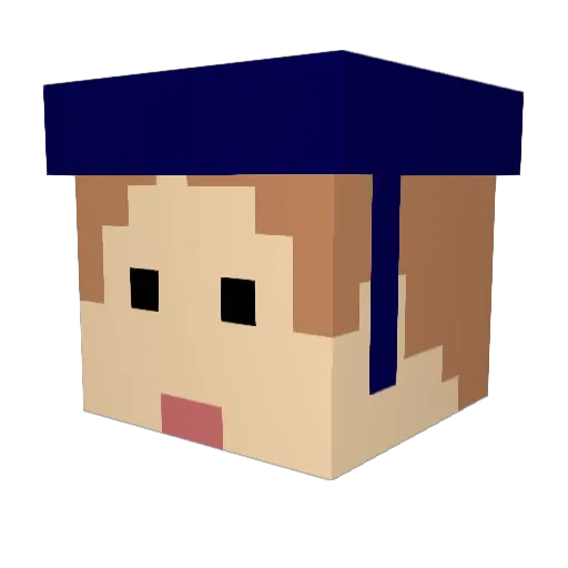 kemukun5 Minecraft avatar head, 3D render