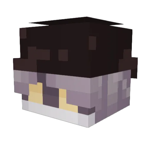 kemushi_bot Minecraft avatar head, 3D render