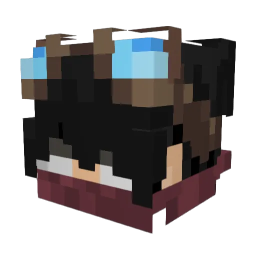 ken027 Minecraft avatar head, 3D render