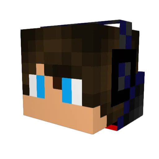 ken0730 Minecraft avatar head, 3D render