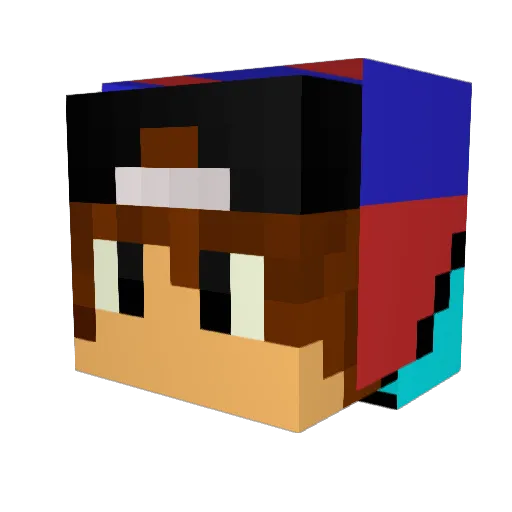 ken0901 Minecraft avatar head, 3D render
