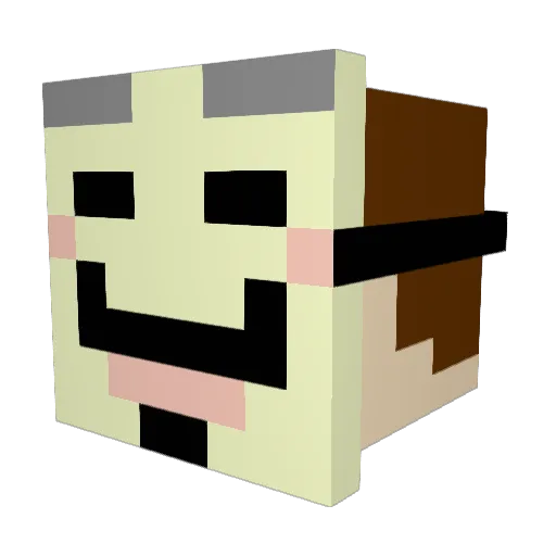 ken235 Minecraft avatar head, 3D render