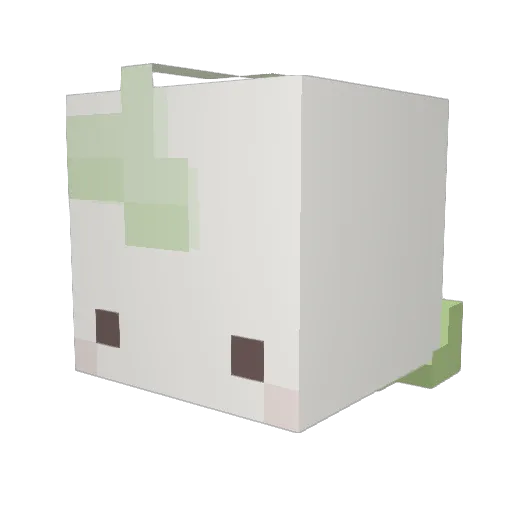 ken_nyaa Minecraft avatar head, 3D render
