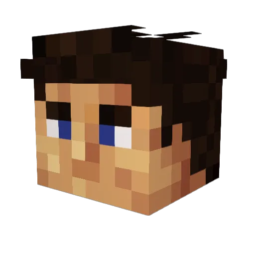 kenadna Minecraft avatar head, 3D render